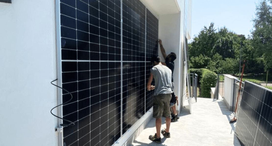 Installazione pannelli fotovoltaici a parete